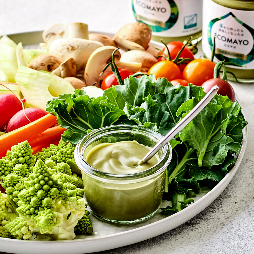 Plant-based mayonnaise "Made with Algae and It's Delicious - ECOMAYO"